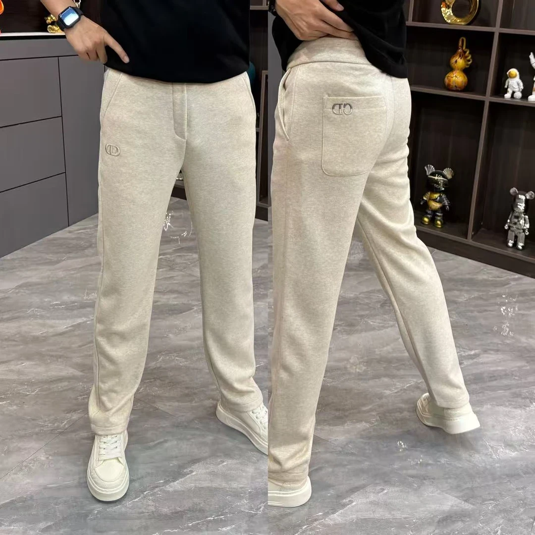 秋冬新款高端潮流男士直筒休闲裤亲肤时尚百搭挺阔男裤净版垂感