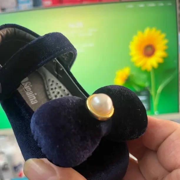 魔术贴女春秋车缝线透气公主风学步鞋