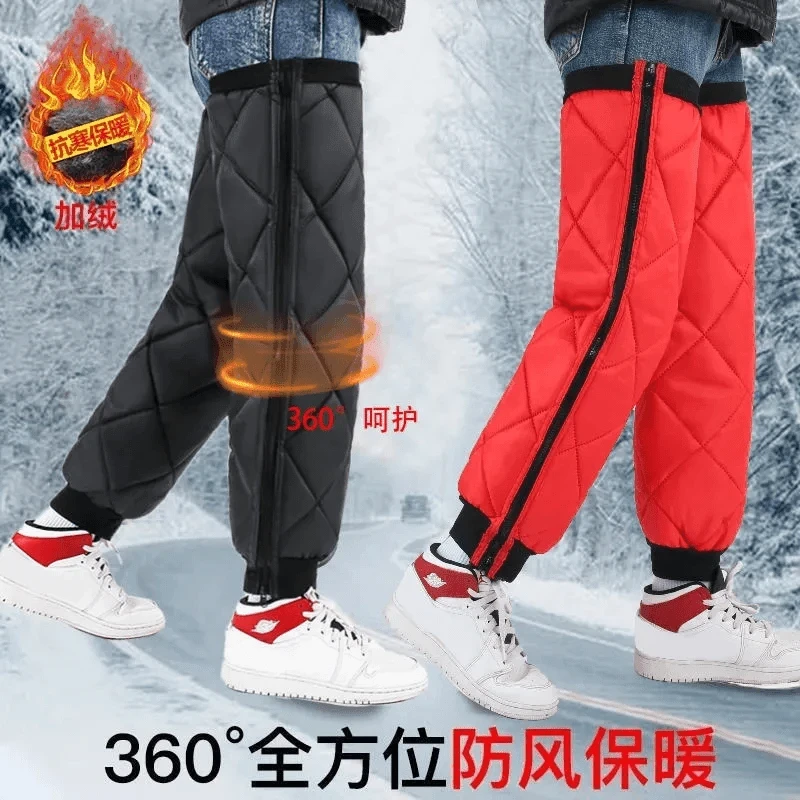 【护膝神器!】男女电动车摩托车保暖护膝加绒加厚防水秋冬骑车护腿