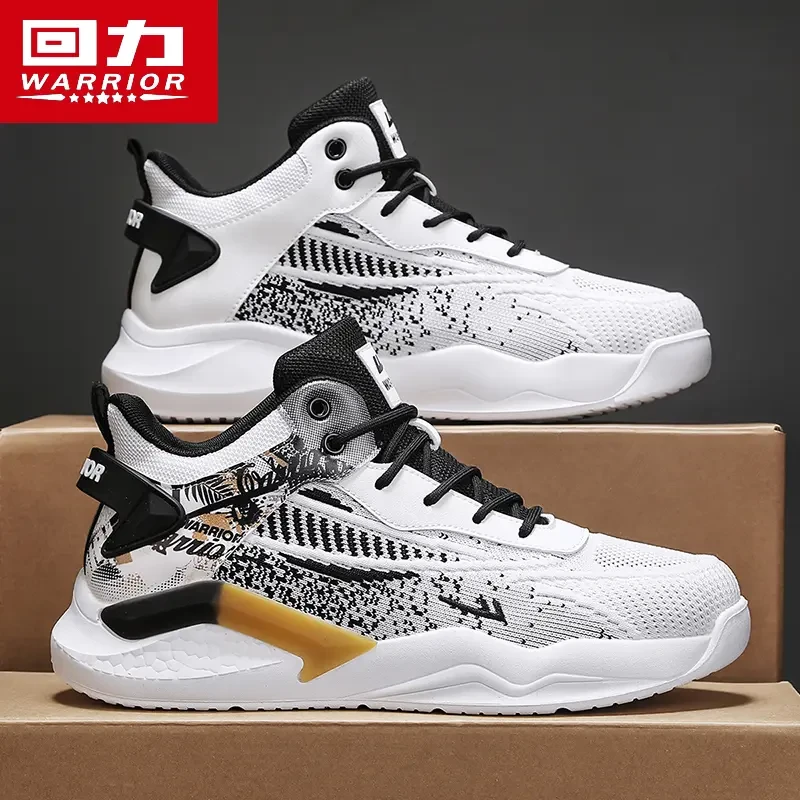 回力运动鞋男款2025新款跑步减震爆米花篮球鞋网面透气学生体测鞋
