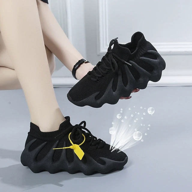 【七天免费试穿】小火苗运动鞋女2025新款夏季八爪鱼鞋椰子鞋跑步鞋