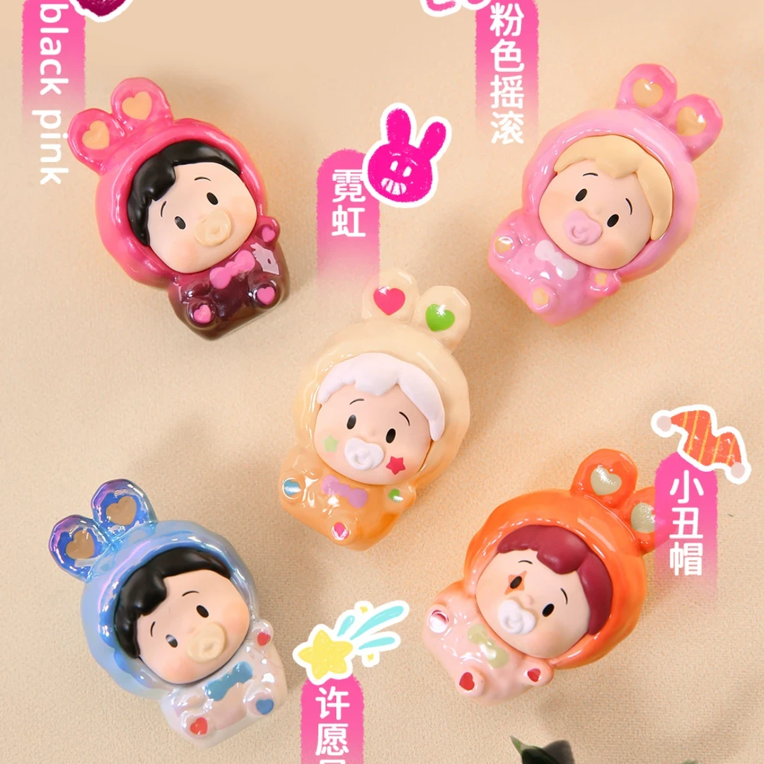 【拆盒】放肆生长潮玩小花卷豆豆兔系列萌粒潮玩摆件盲袋手办