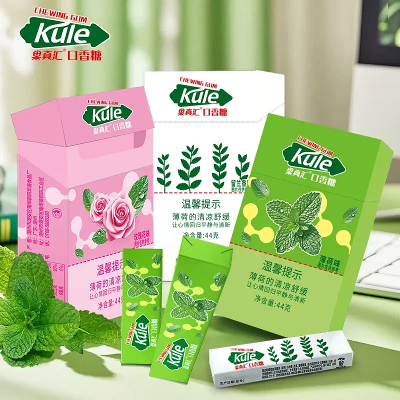 【给伙伴递一根】果真汇抽抽盒口香糖薄荷玫瑰留兰香口味口香糖xk