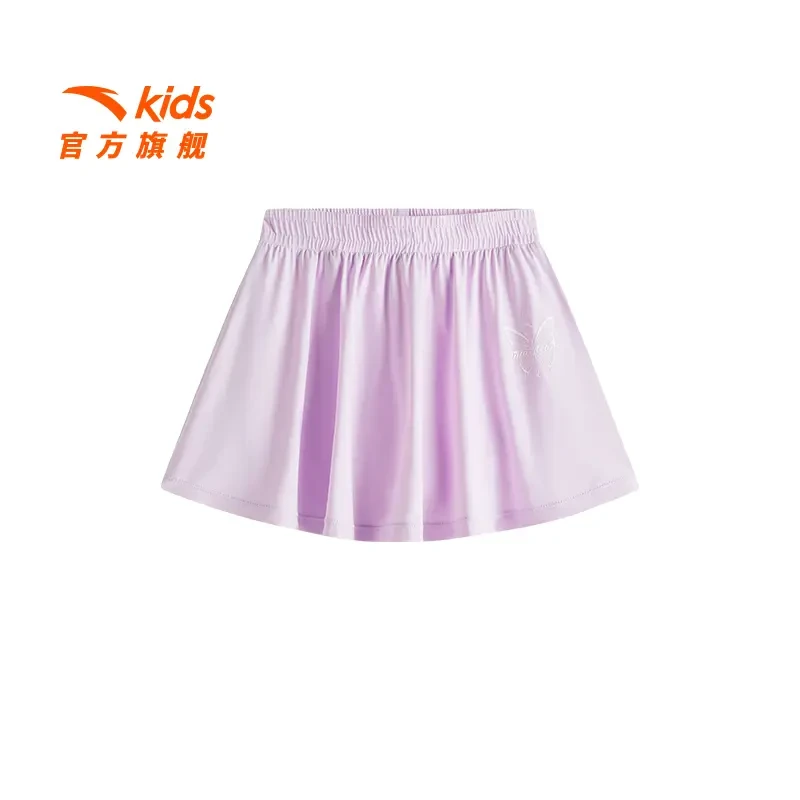 商场同款/安踏女童百搭半身裙夏季防走光运动速干欧若风百褶裙
