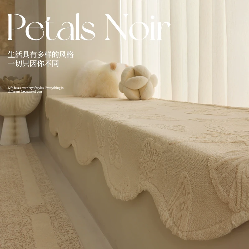 新款奶油色飘窗垫卧室防滑窗台垫榻榻米定制坐垫2025新款四季款