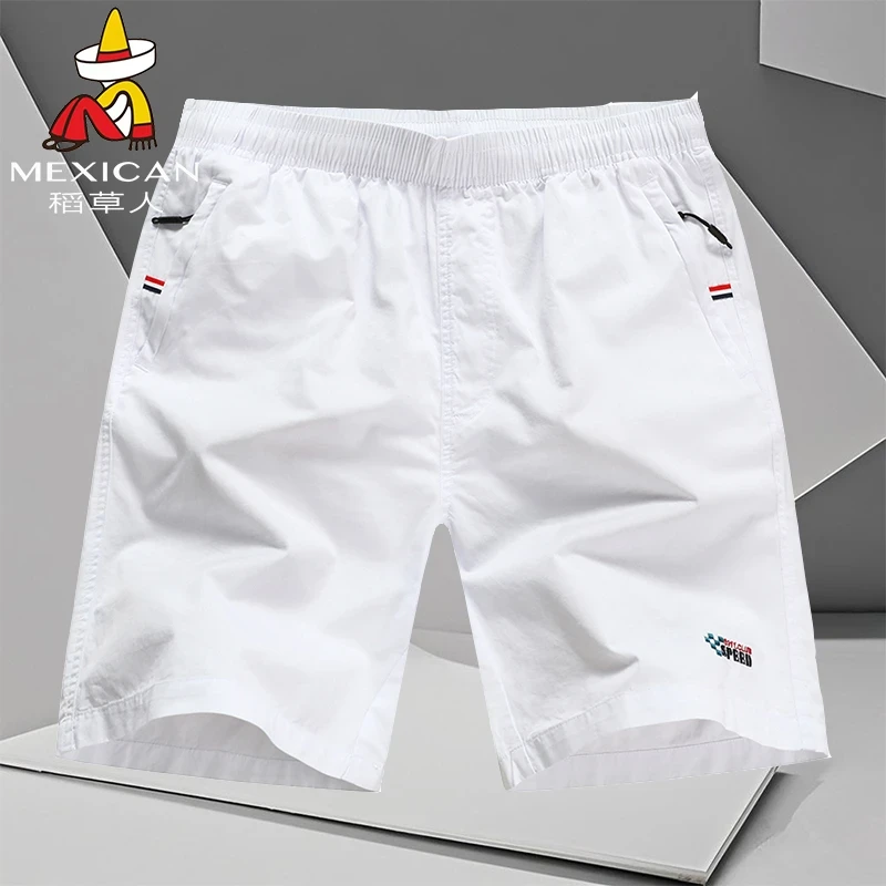 稻草人夏季运动休闲短裤男款2025时尚新款户外运动跑步薄款五分裤