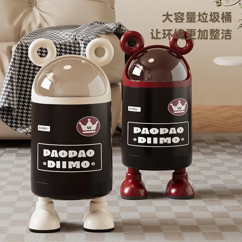 新款创意垃圾桶厨房客厅轻奢家用可爱潮玩高颜值卧室卫生间收纳桶