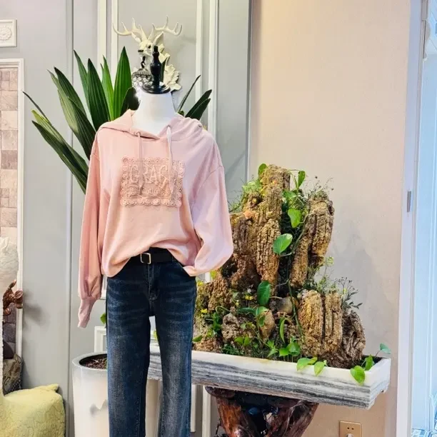 加厚连帽春秋新款女士时尚百搭针织套头卫衣