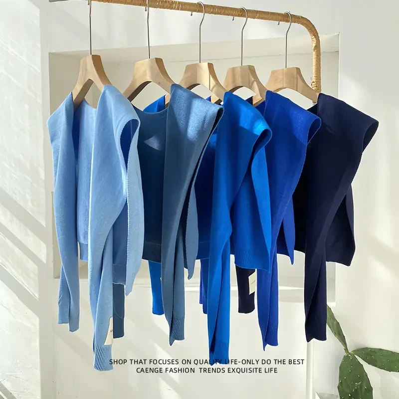 网红小披肩外搭女新款春夏季纯色时尚百搭薄款针织护颈配衬衫搭肩