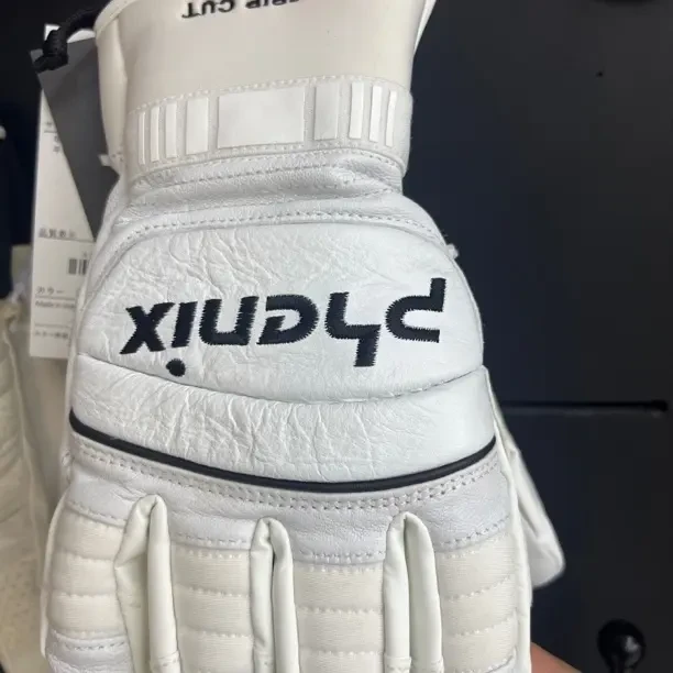 皮革滑雪手套男女通用保暖防水透气带防丢绳冬季户外运动五指