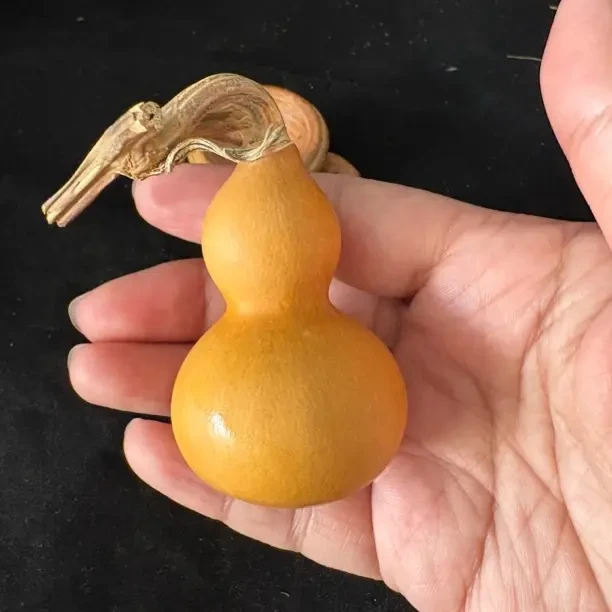 7号 默认微瑕，天然文玩带龙头小葫芦手把件可盘玩