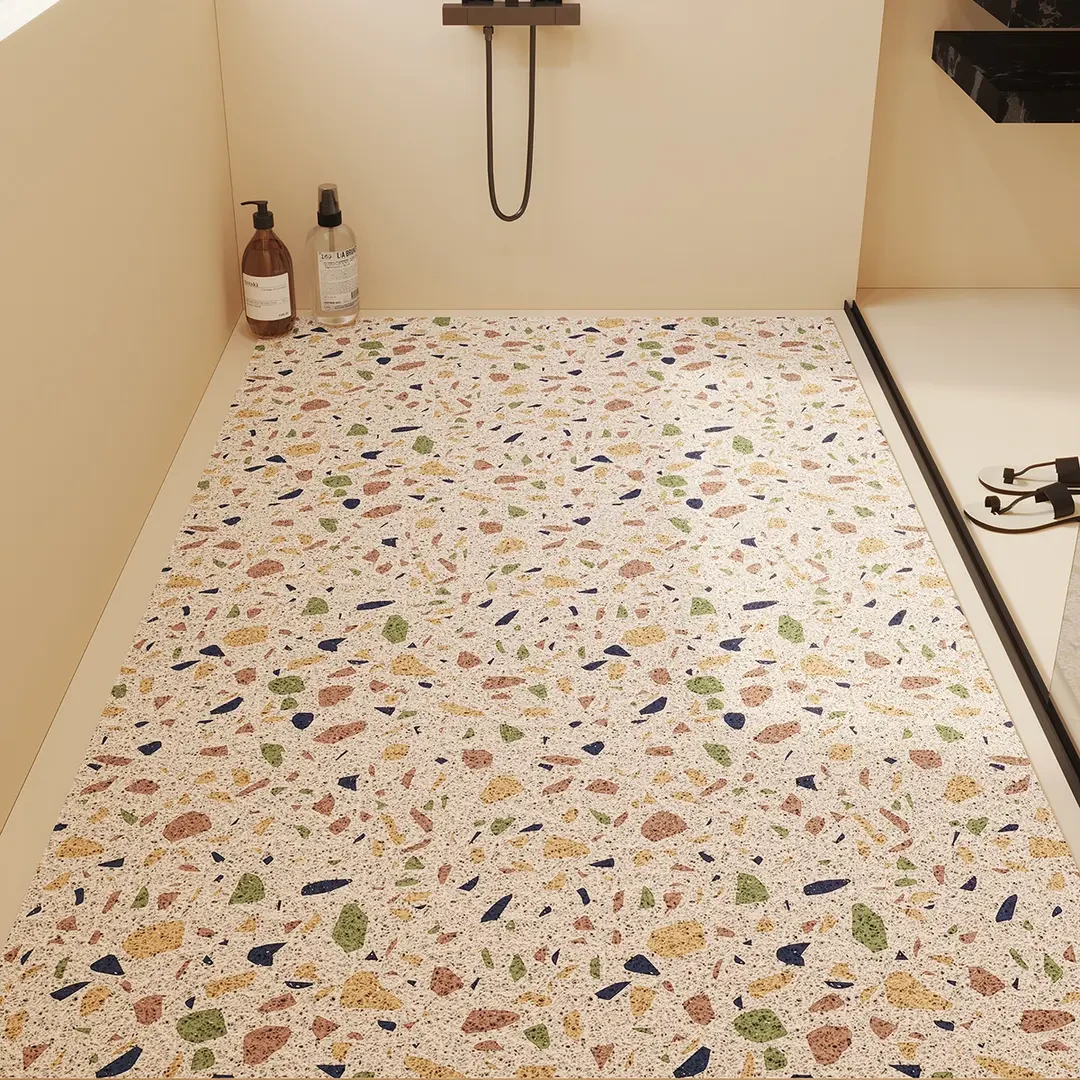 淋浴房浴室洗澡防滑地垫满铺裁剪大尺寸丝圈排水专用隔水沥水脚垫