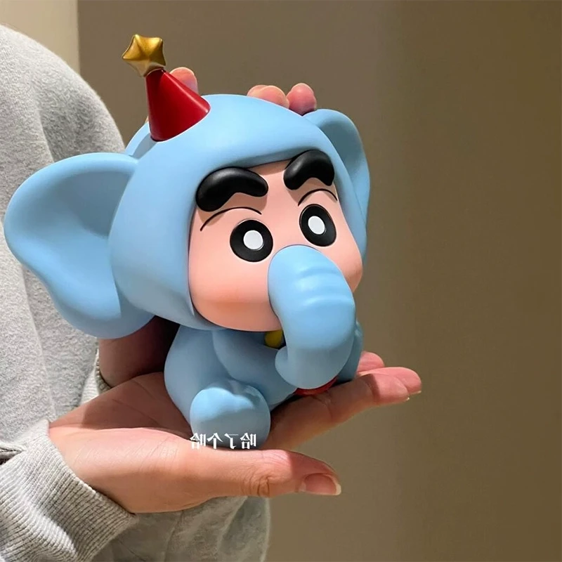 象由新生大象蜡笔小新潮玩手办创意摆件装饰玩具桌搭摆件车载礼T