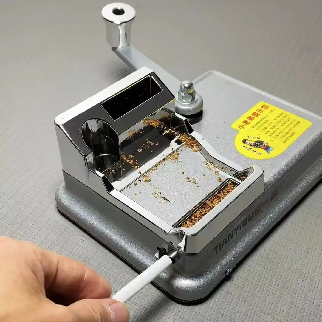 新款手动家用卷烟机支持粗中细支双导轨手摇设计