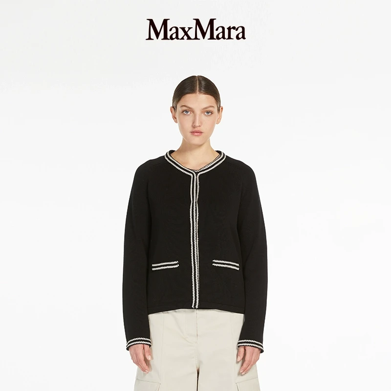 MaxMara 2025早春新品女装圆领棉质开衫9341055106