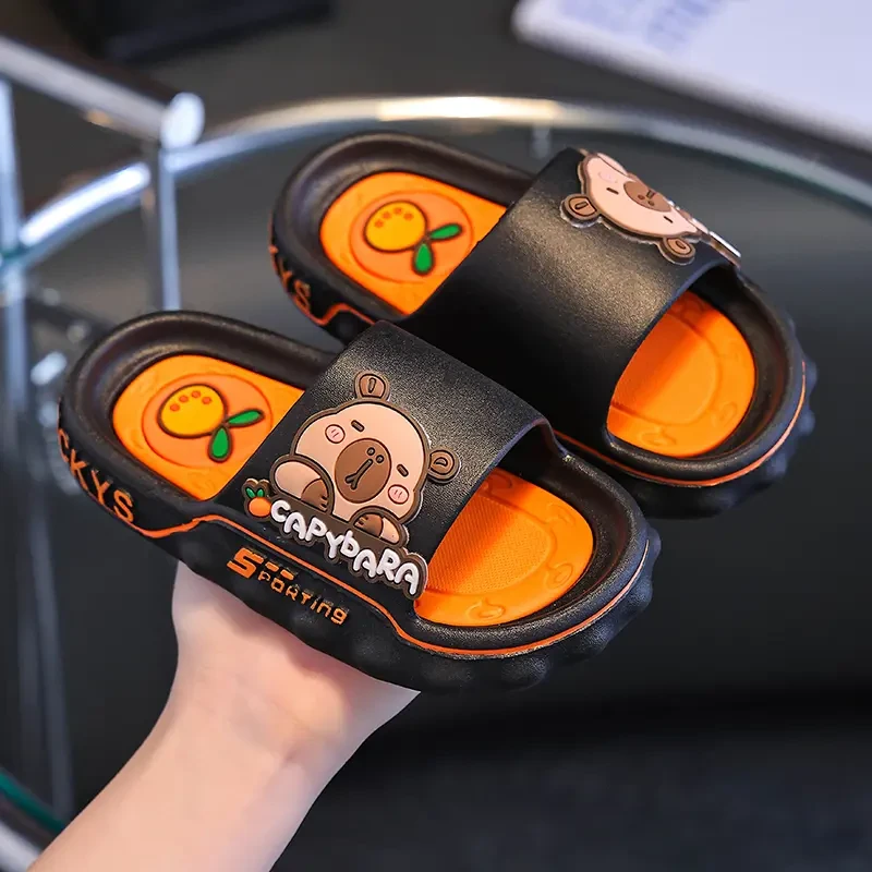 儿童拖鞋男童2025新款夏季小男孩室内家居洗澡防滑女童亲子凉拖鞋