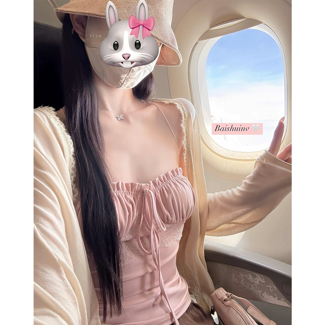 白水女 胡桃手信~莱赛尔吊带背心女修身纯欲可外穿上衣 B50450222