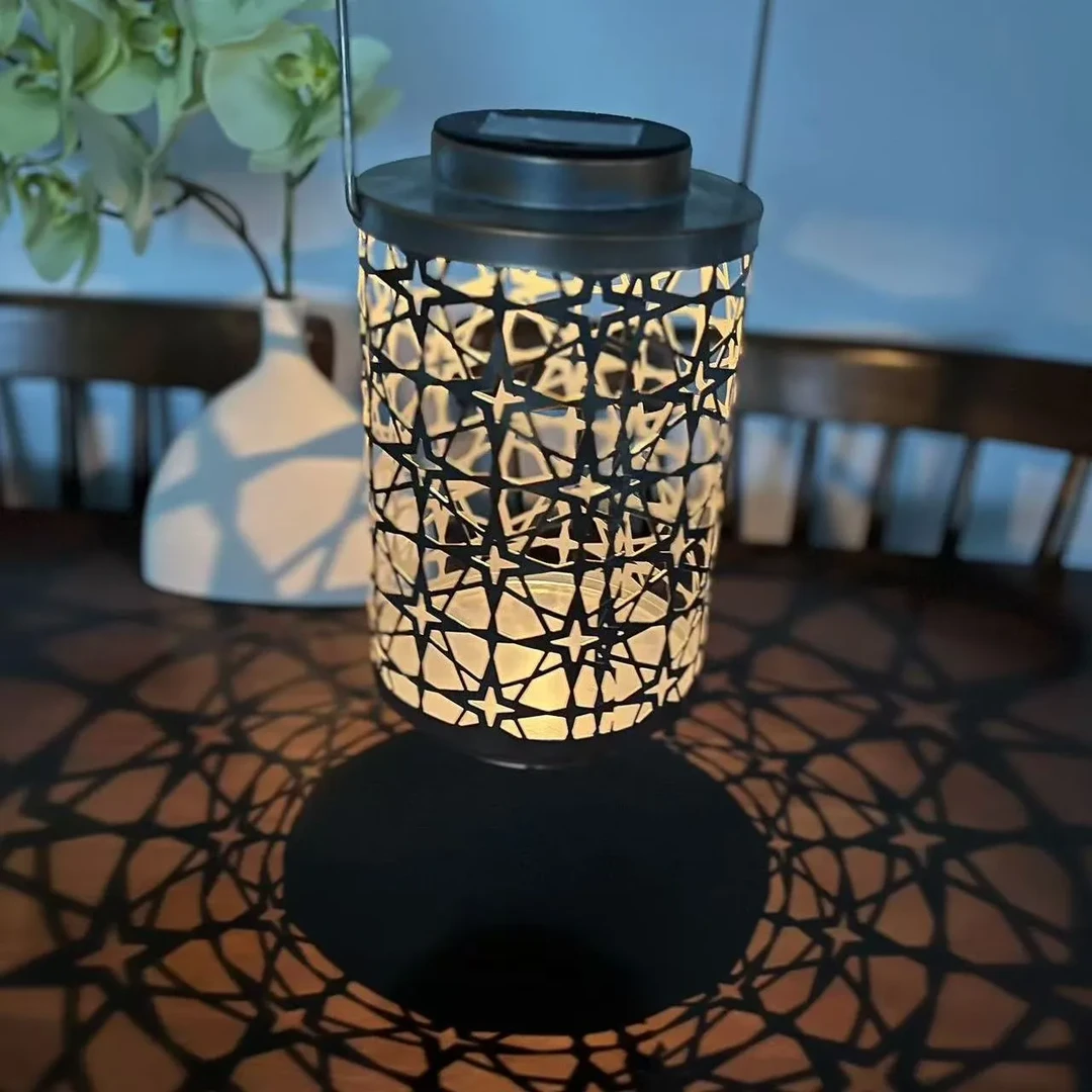 可境 太阳能吊灯庭院景观装饰灯家用户外花园阳台院子氛围投影灯