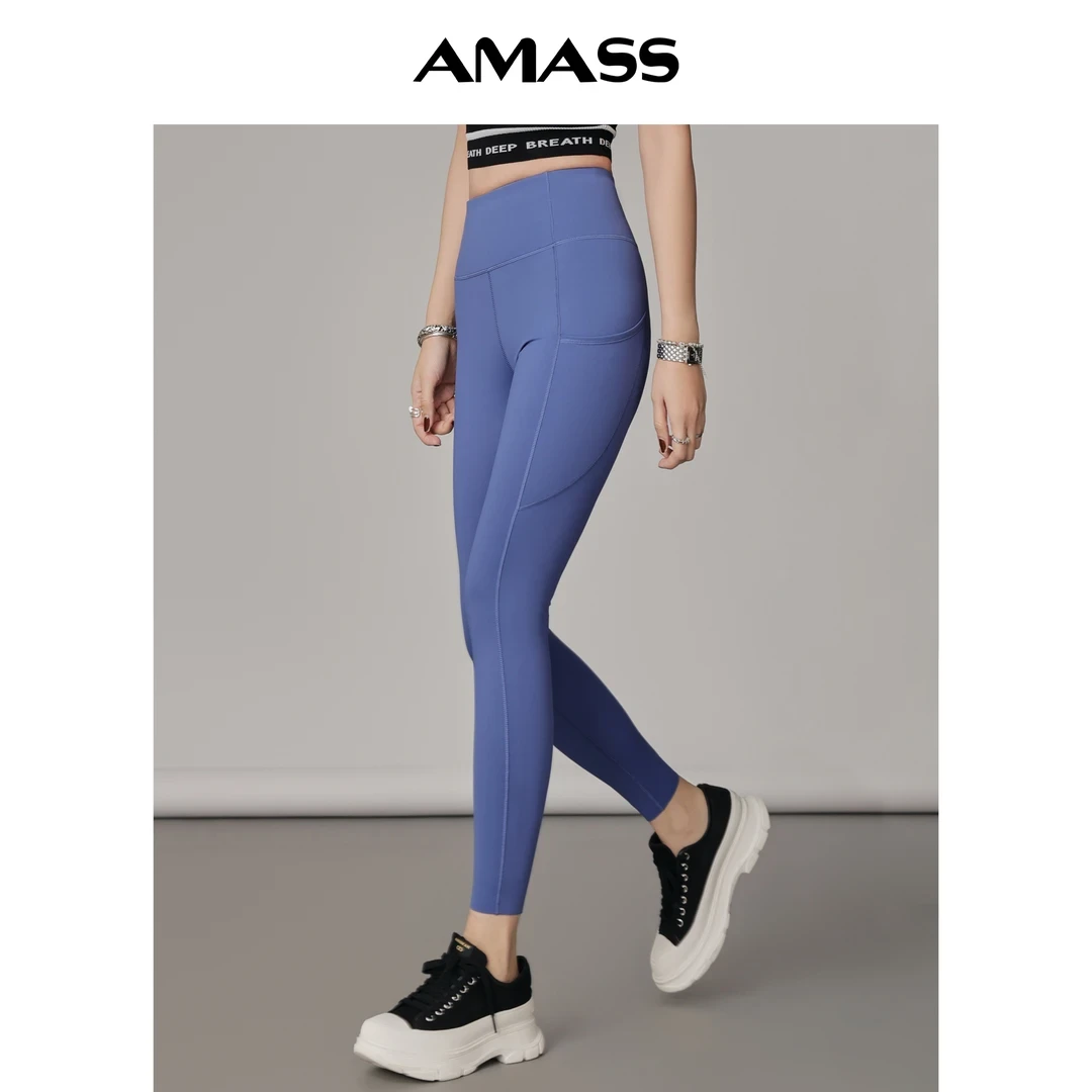 AMASS/阿玛施 春夏修身百搭弹力外穿显瘦提臀瑜伽打底裤子5100440