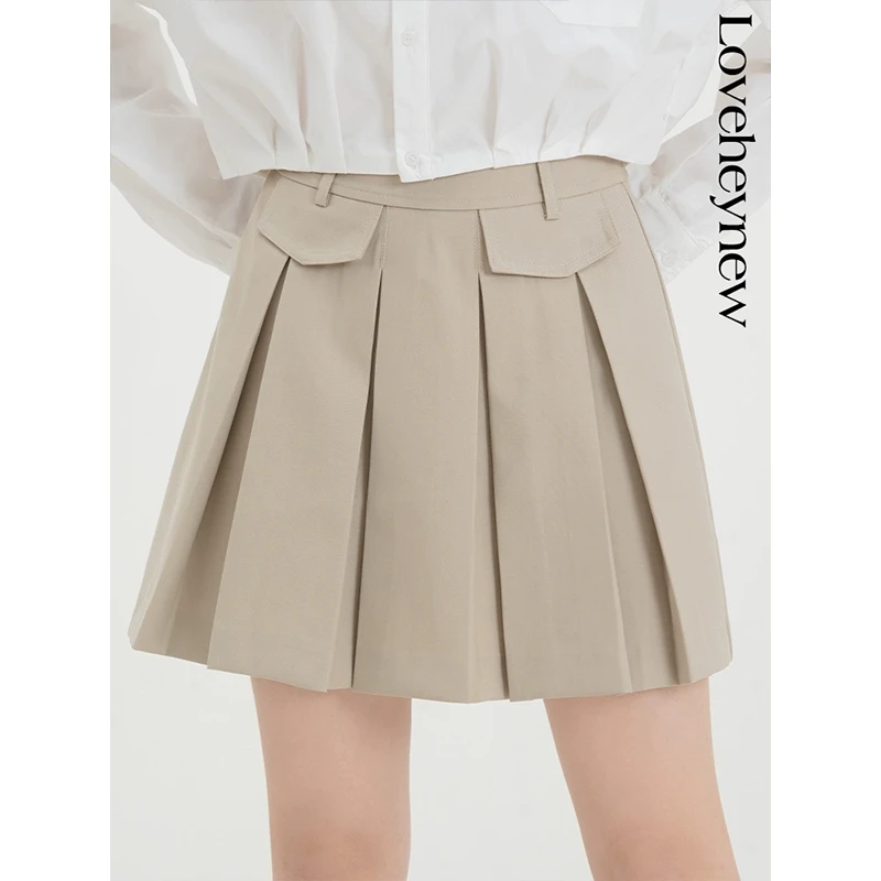 【年底宠粉福利】学院高腰显瘦a字半身裙-3C013