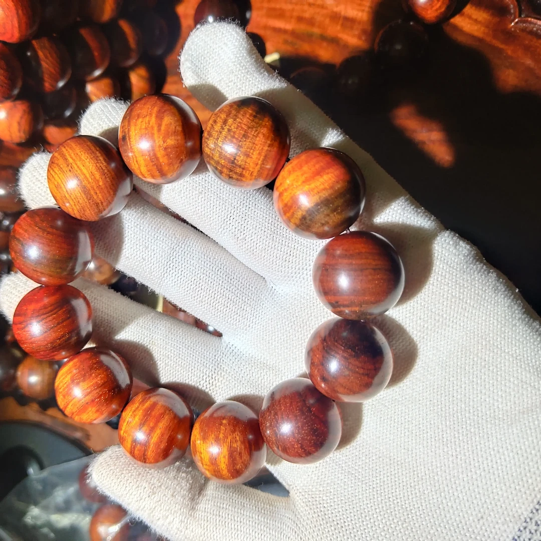 大红酸枝手串，2.0