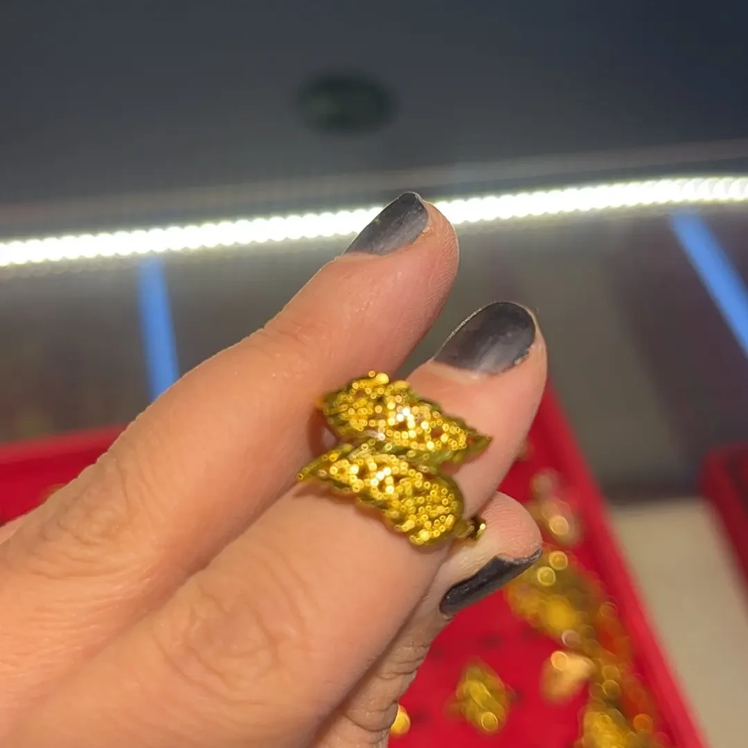 纯铜戒指 银戒满钻