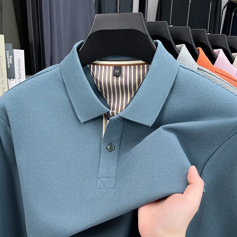 【梦瑶】B1-200孤品捡漏品牌断码剪标高端男士polo衫春季长袖上衣