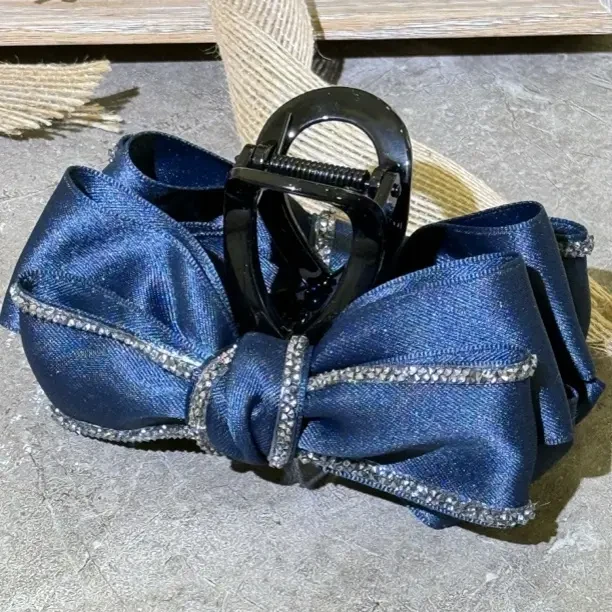 泡菜蝴蝶结控抓夹后脑勺少女发夹高级感鲨鱼夹发饰