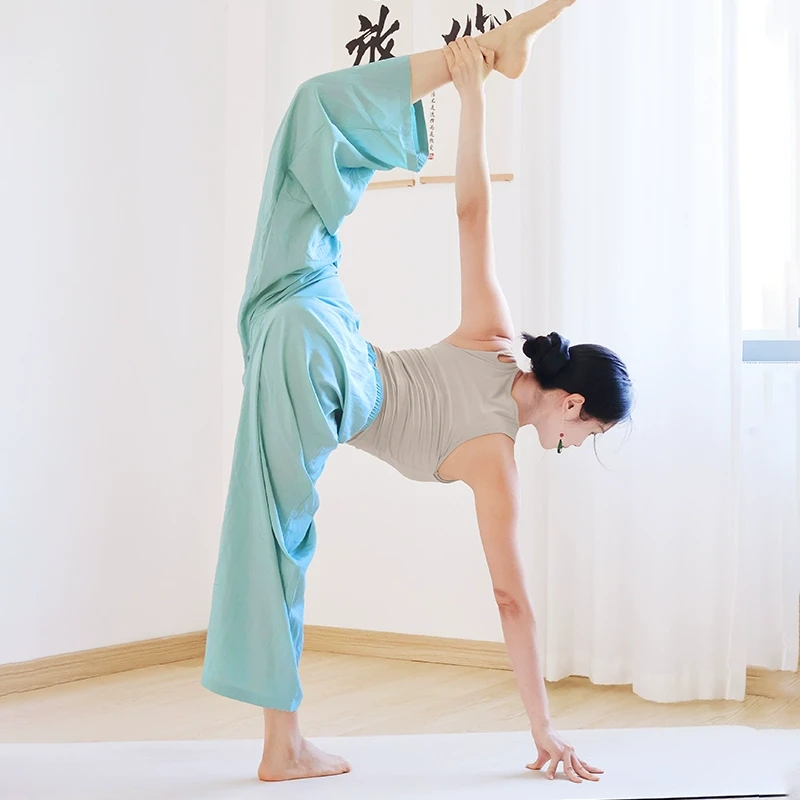 瑜伽服女2025新款套装绝美普拉提宽松瑜伽裤专业休闲健身训练上衣