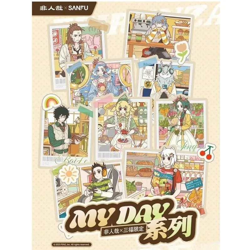 新品非人哉×三福联名【MY DAY系列】徽章盲盒 圆形 方形