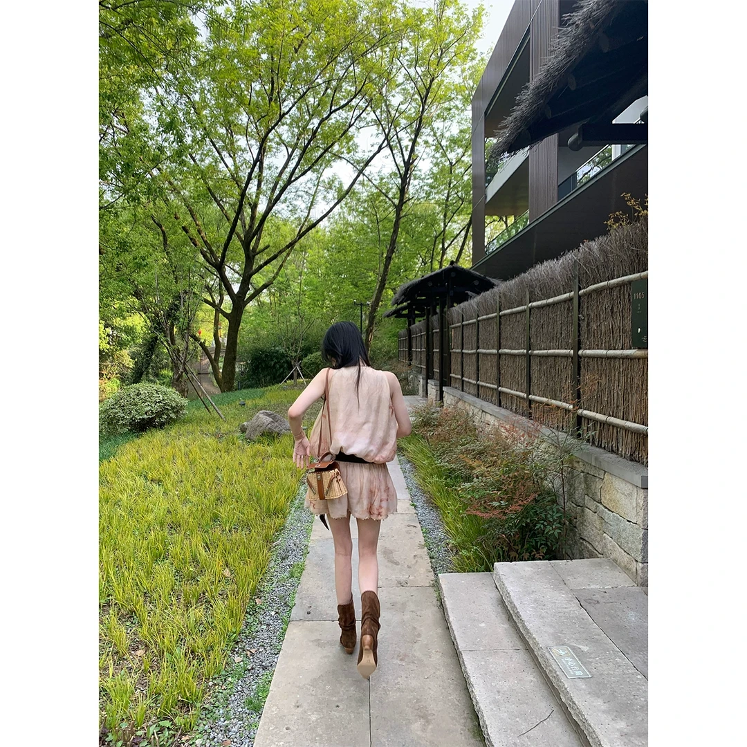 ASM ANNA 桑蚕丝亚麻连衣裙 初夏新款穿搭高级连身裙A254ALY003