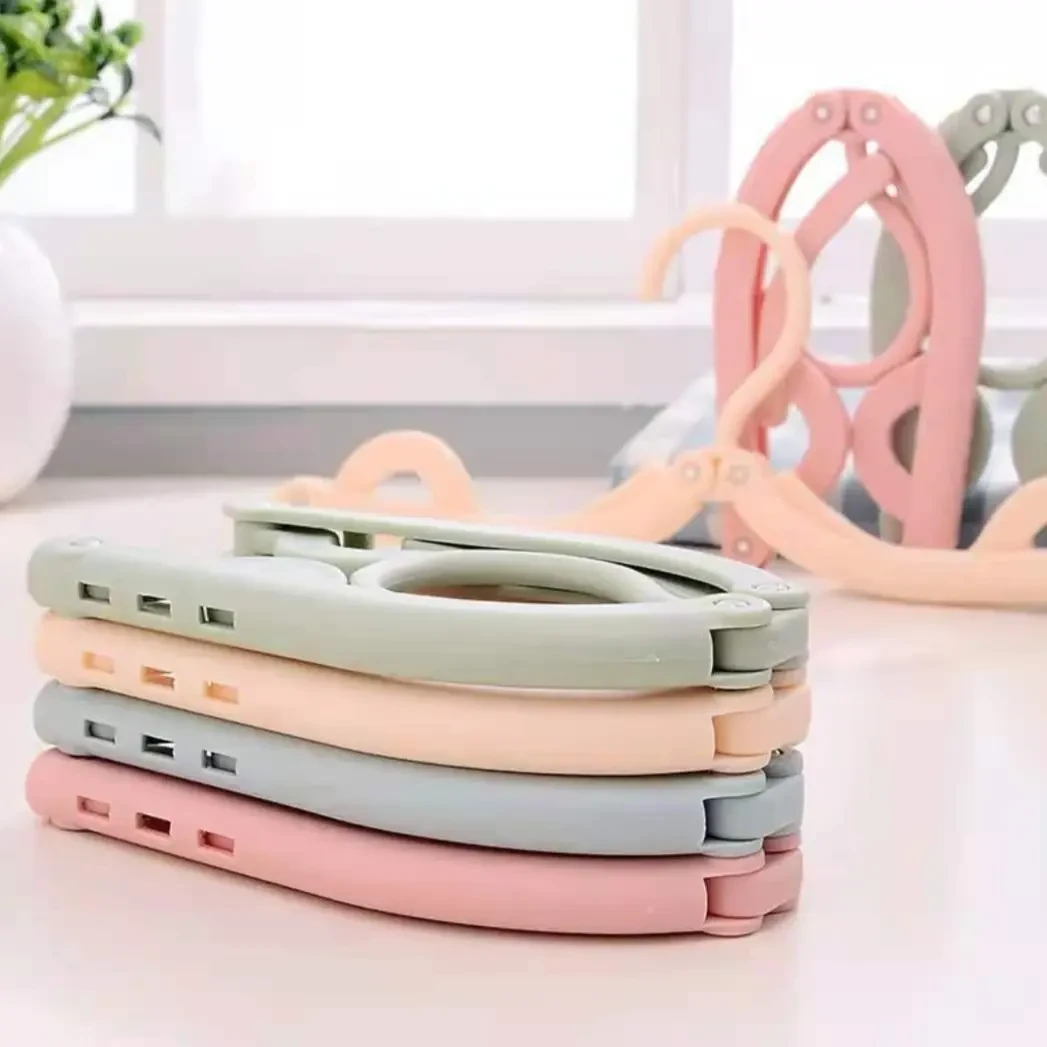 多功能伸缩折叠衣架家用便携式可折叠创意晾衣服户外【颜色随机】