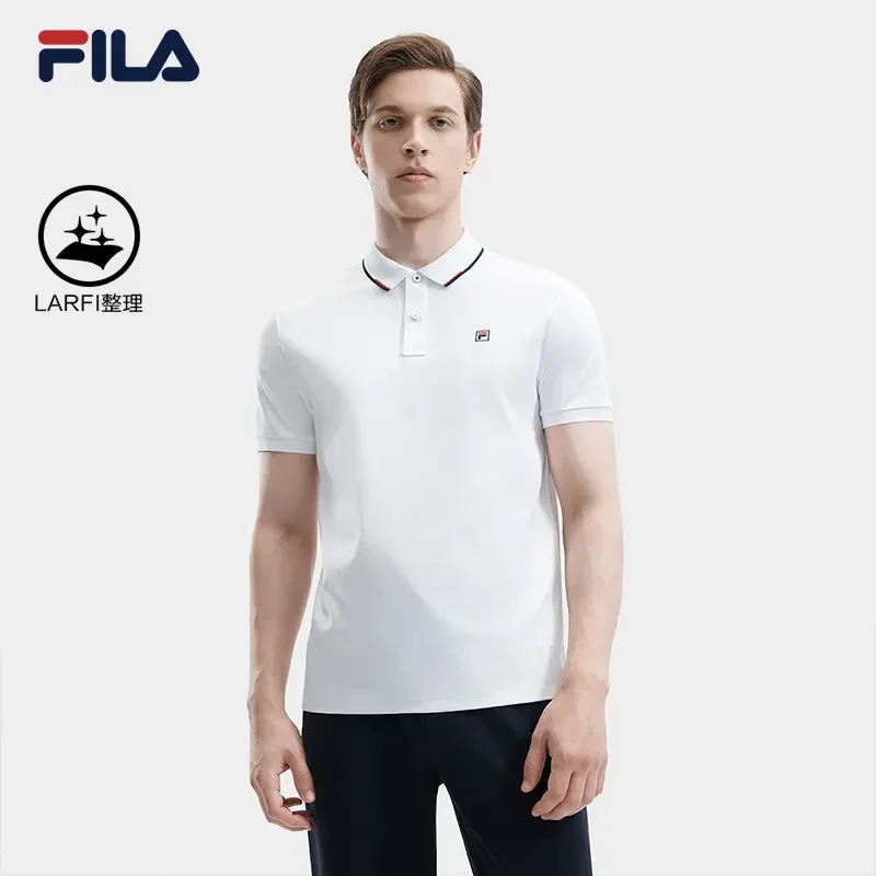 Fila/斐乐男装【LARFI工艺亲肤舒适】针织运动短polo衫 F51M523122A