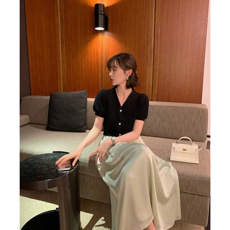 定制12姆米乔其缎 承包你一夏天的仙气~ 飘逸大裙摆MQ211009