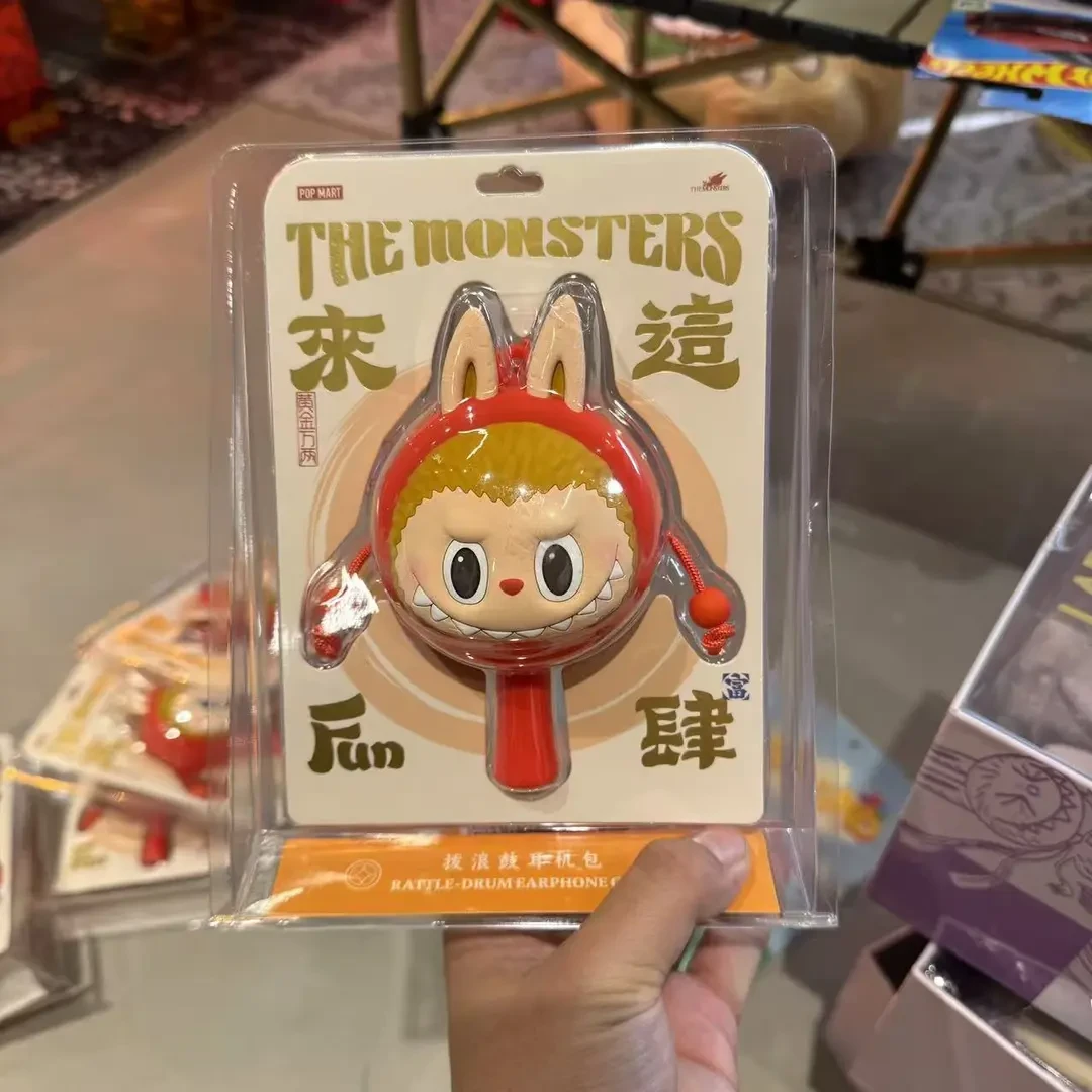 【山哥ST】泡泡玛特 labubu 拨浪鼓 耳机包 潮流玩具