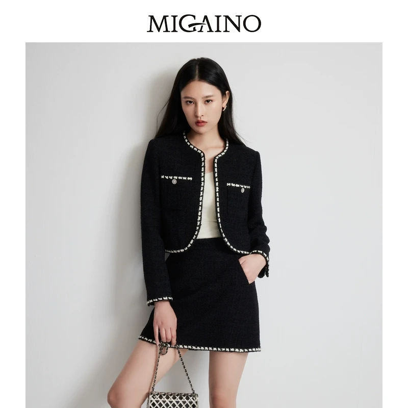 曼娅奴名媛优雅轻奢赫本风外套上衣MP14SC617