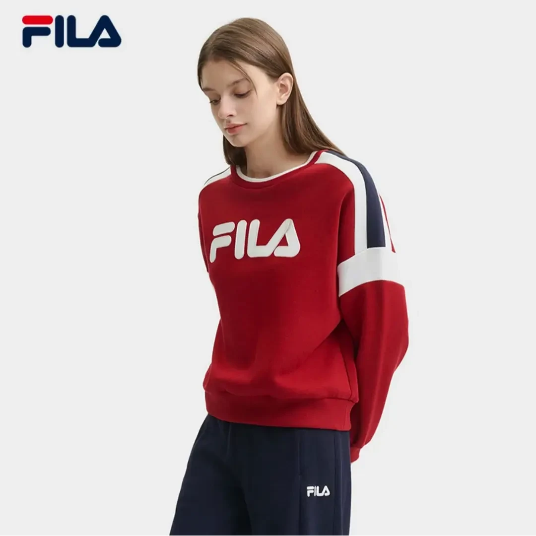 Fila/斐乐女士秋冬新款【时尚运动卫衣】休闲长袖套头衫F11W449208F