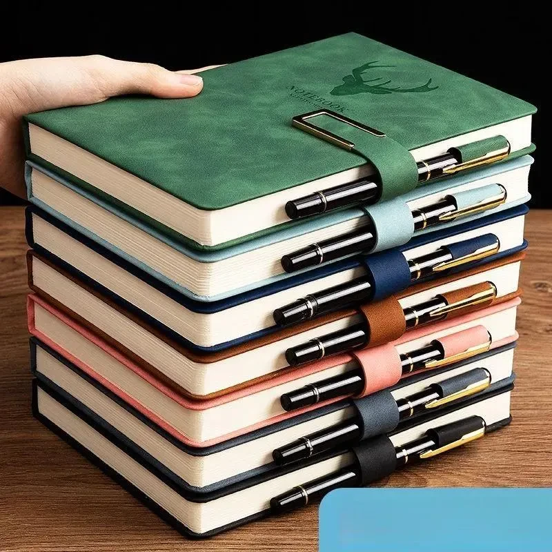 【福利特卖】笔记本超厚a5复古本大学生韩版日记本批发商务记事本子