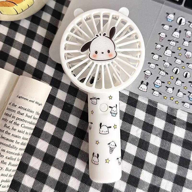 【吖比】帕恰狗手持小风扇可充电学生小风扇汽车便携式驾车个人用品