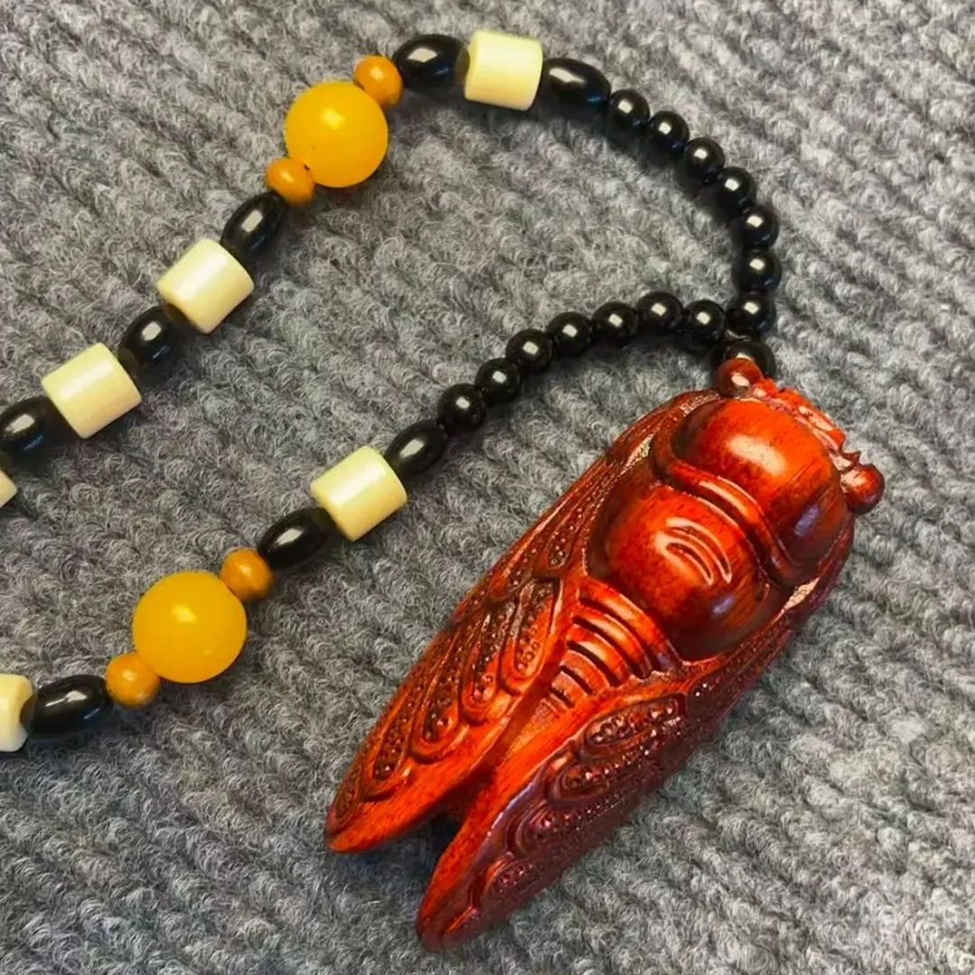 【紫檀知了】手把件