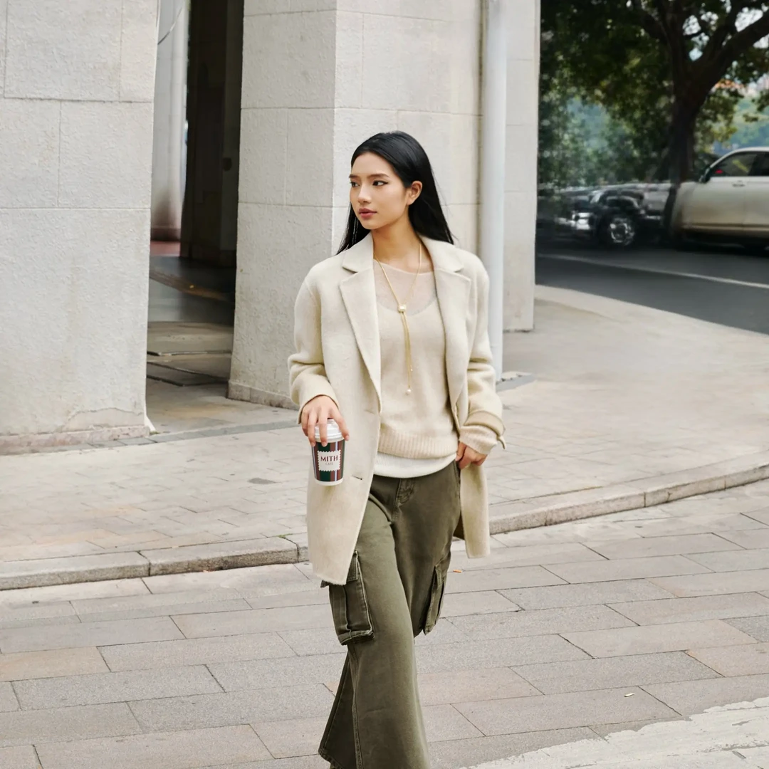 mithworld双面尼渐变休闲西装