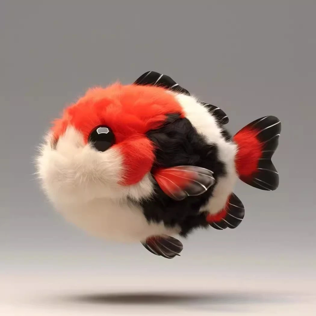 好运锦鲤小挂件可爱毛绒情侣挂件鲤鱼钥匙扣书包挂饰送闺蜜礼物