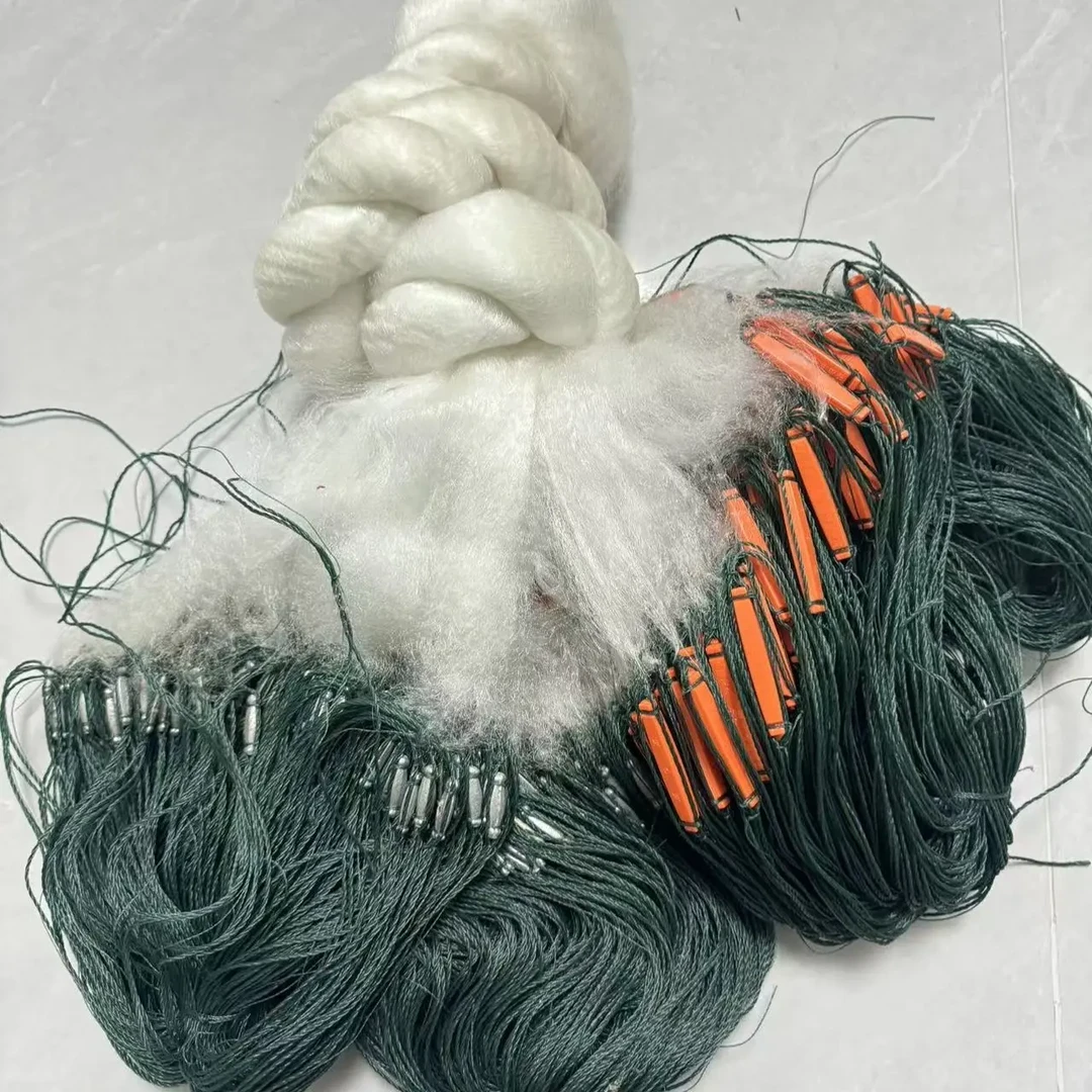 加重柔丝软丝单层渔网捕鱼粘网塑料浮漂白条鲫鱼鲤鱼渔网鱼网