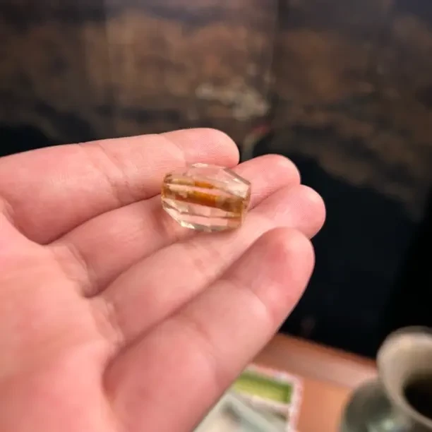 老水晶多棱珠子配珠