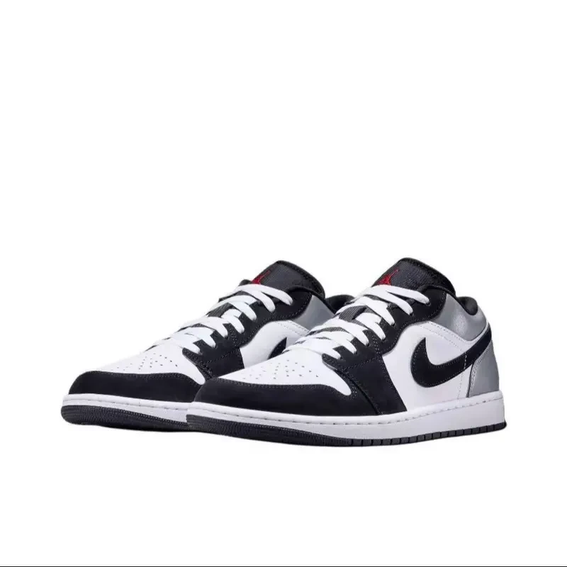 Nike耐克男鞋AIR JORDAN 1黑白反光低帮复古休闲鞋HF3148-106