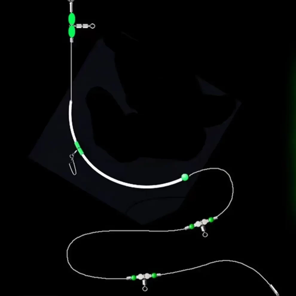 船钓中通天平一拖二钓组海钓拉流专用线组