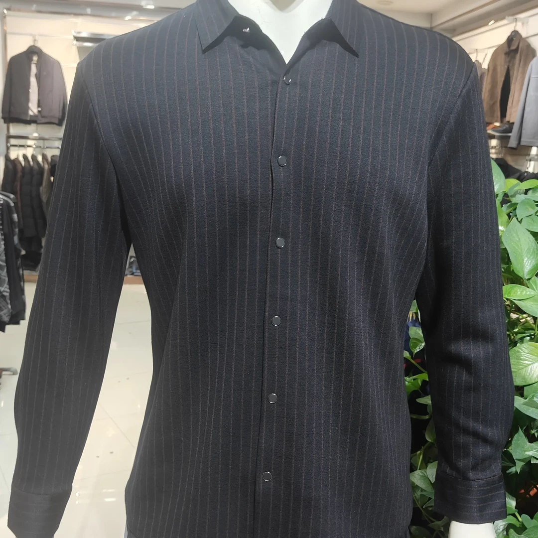 9905秋冬加绒保暖商务休闲男士衬衣