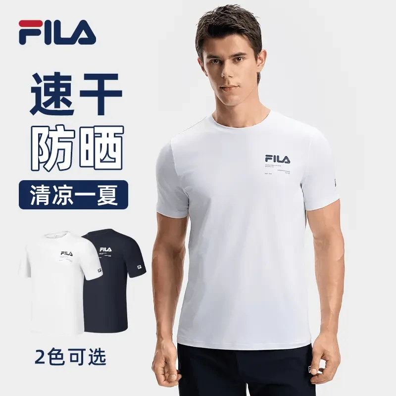 Fila/斐乐【速干防晒】春夏季轻薄透气运动健身圆领T恤 A11M431109F