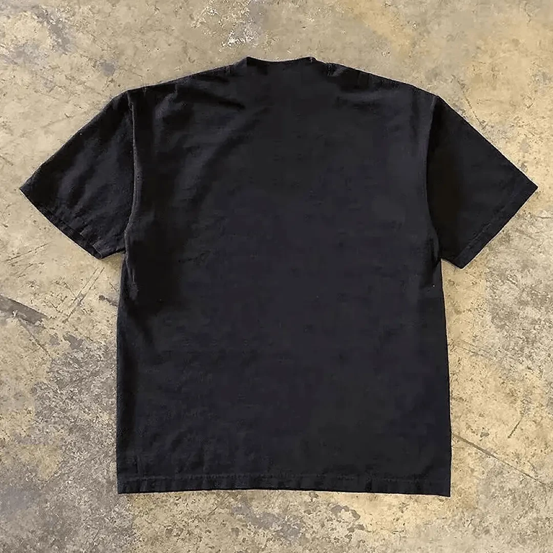 男装爆款长袖T恤夏季经典复古李小龙男士印花百搭宽松休闲男短袖