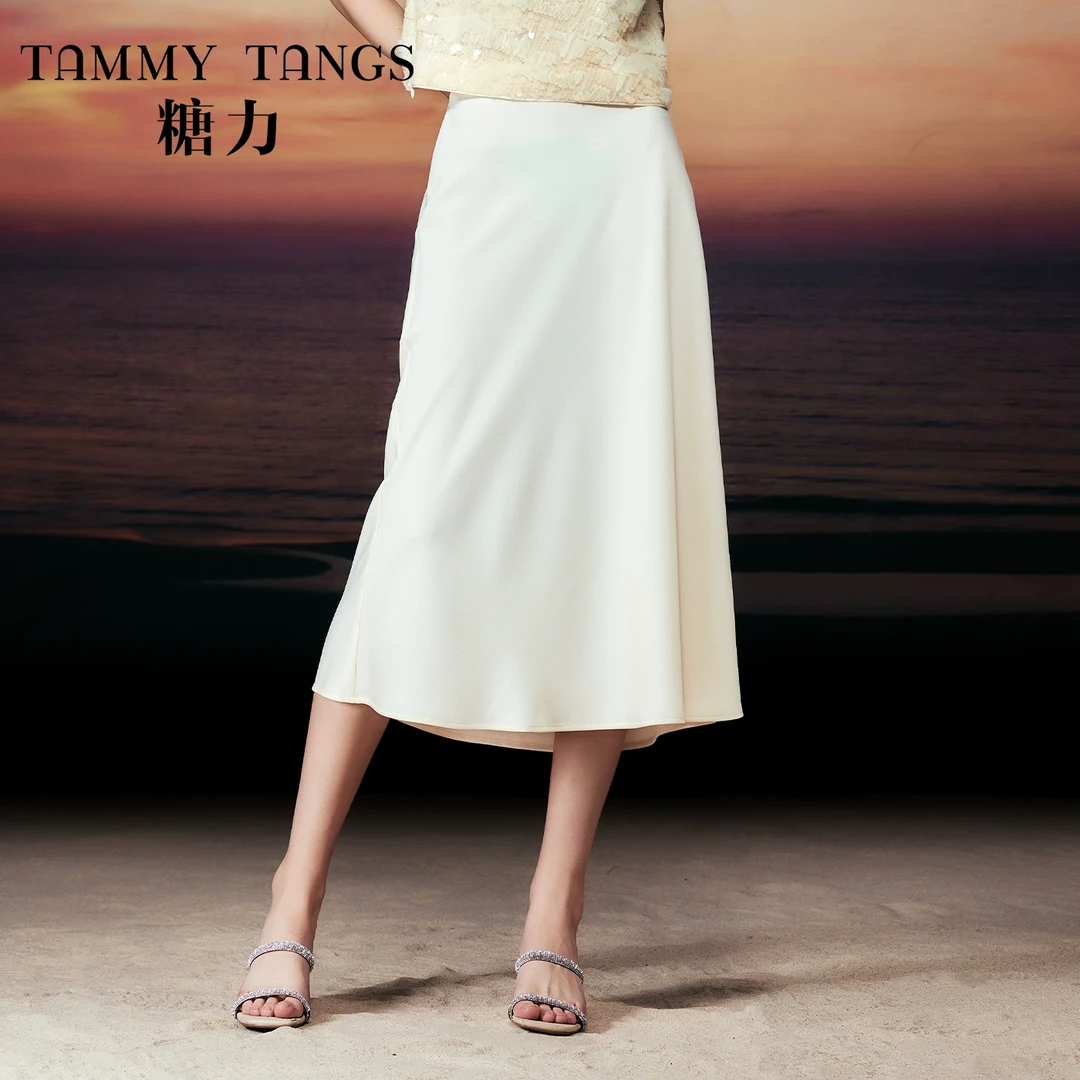 6646【CC王专属】糖力醋酸缎面半身裙TWRXB36646